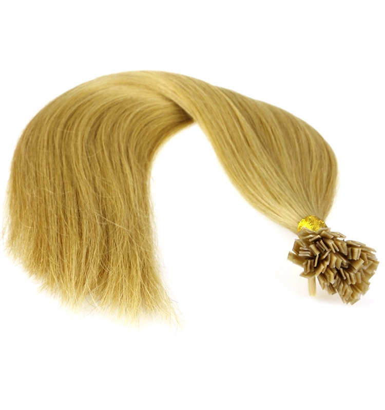 dark brown #4 color very cheap hair extensions 100% virgin brazilian indian remy human hair seamless flat tip hair extension