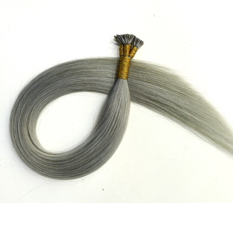 wholesale price 20" gray color fusion I stick tip hair extensions