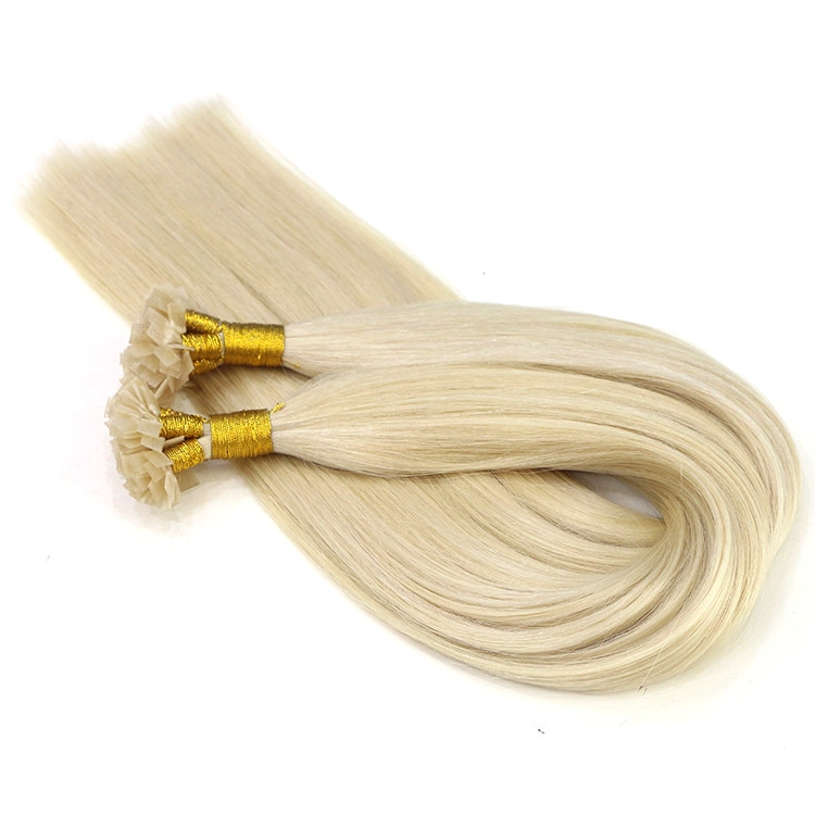 wholesale price grade 8A #60 color fusion flat tip hair extensions