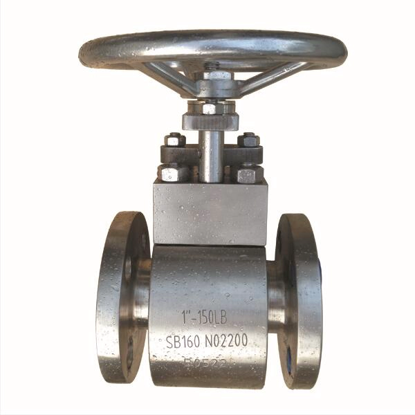 1 '' 150LB ASNE SB160 N02200 válvula de compuerta de la rueda de la manija