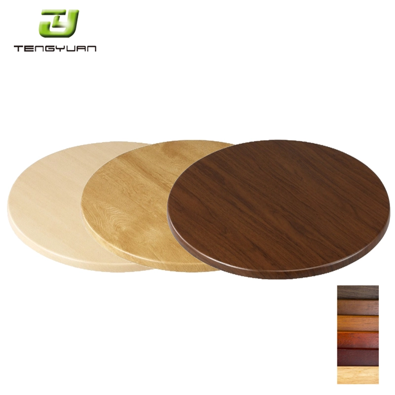 Tablero aglomerado de 24 * 30 '' + restaurante incombustible que cena la mesa de madera sólida