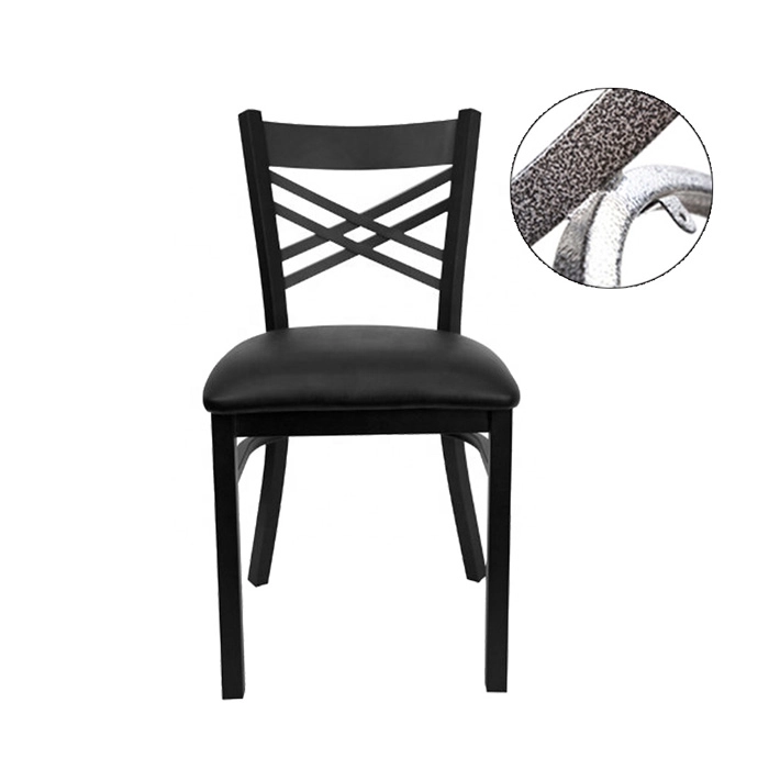 Table Set with X-Base and 4 Ladder Back Metal Chairs Manufacturer