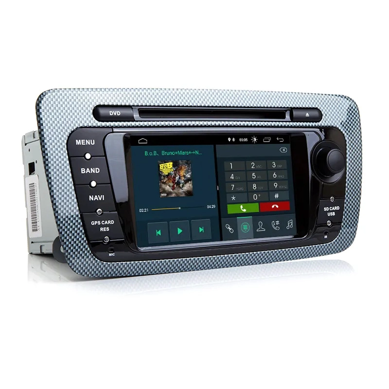1 DIN Android 12 CAR DVD Radio for SEAT IBIZA 6J 2009 2012 2012 2013 GPS NAVIGITAN 2 DIN屏幕无线电音频多媒体播放器