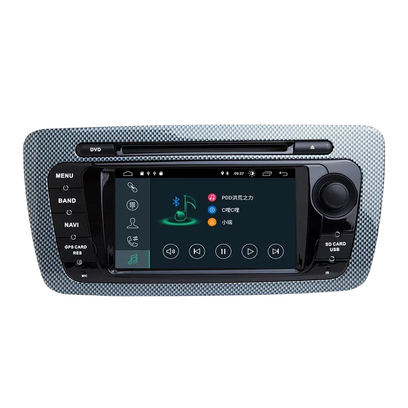 1 DIN Android 12 CAR DVD Radio for SEAT IBIZA 6J 2009 2012 2012 2013 GPS NAVIGITAN 2 DIN屏幕无线电音频多媒体播放器