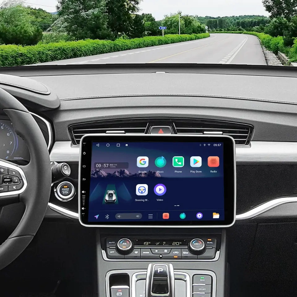 10.1Inch android car stereo with automatic rotating car player touch screen With Car Play GPS Navigation car radio