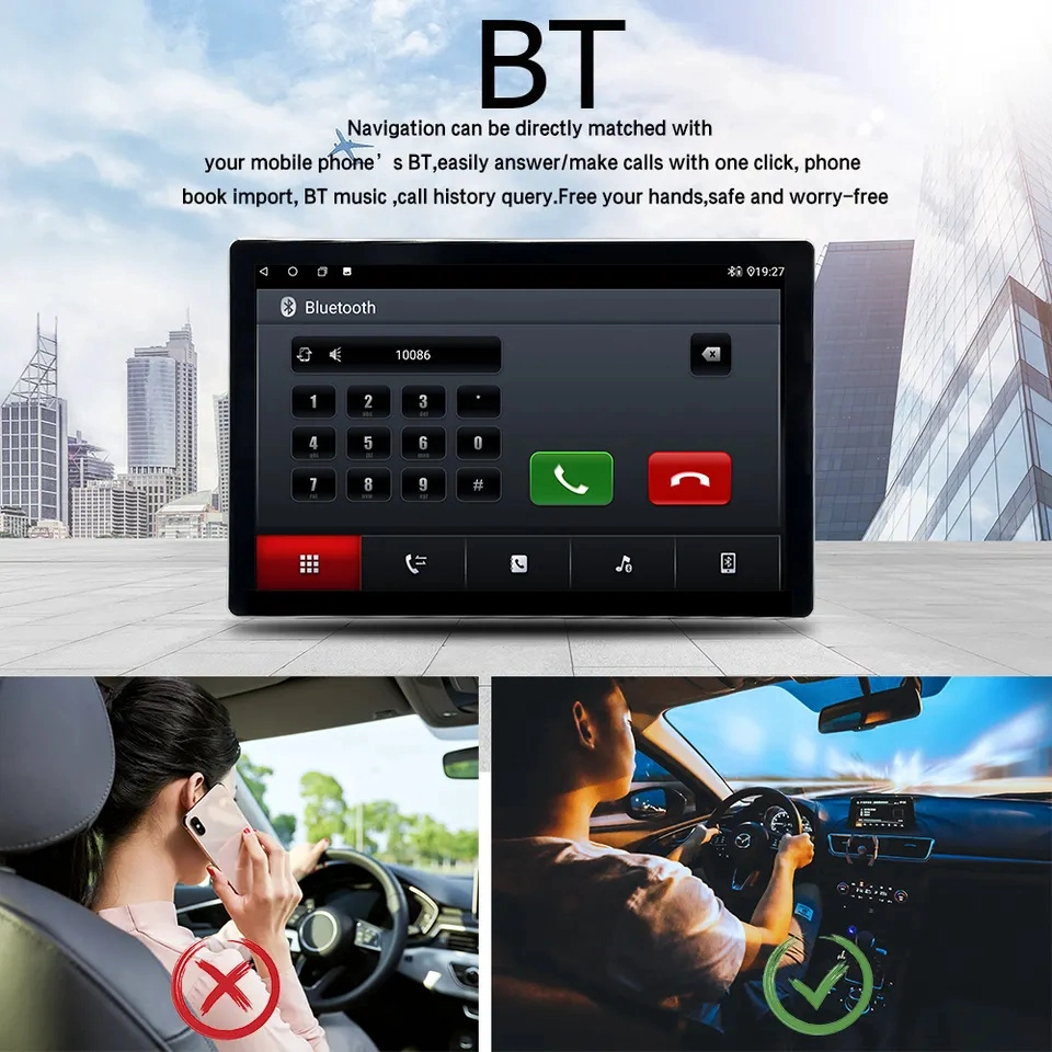 13inch Rotating shaking head Android car DVD Navigation Car Radio