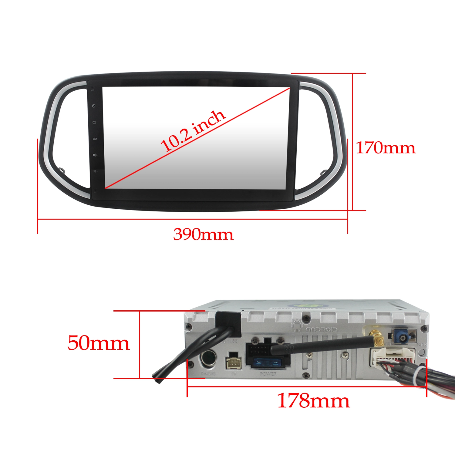 10.2'' Android 7.1 Kia KX3 Car DVD GPS