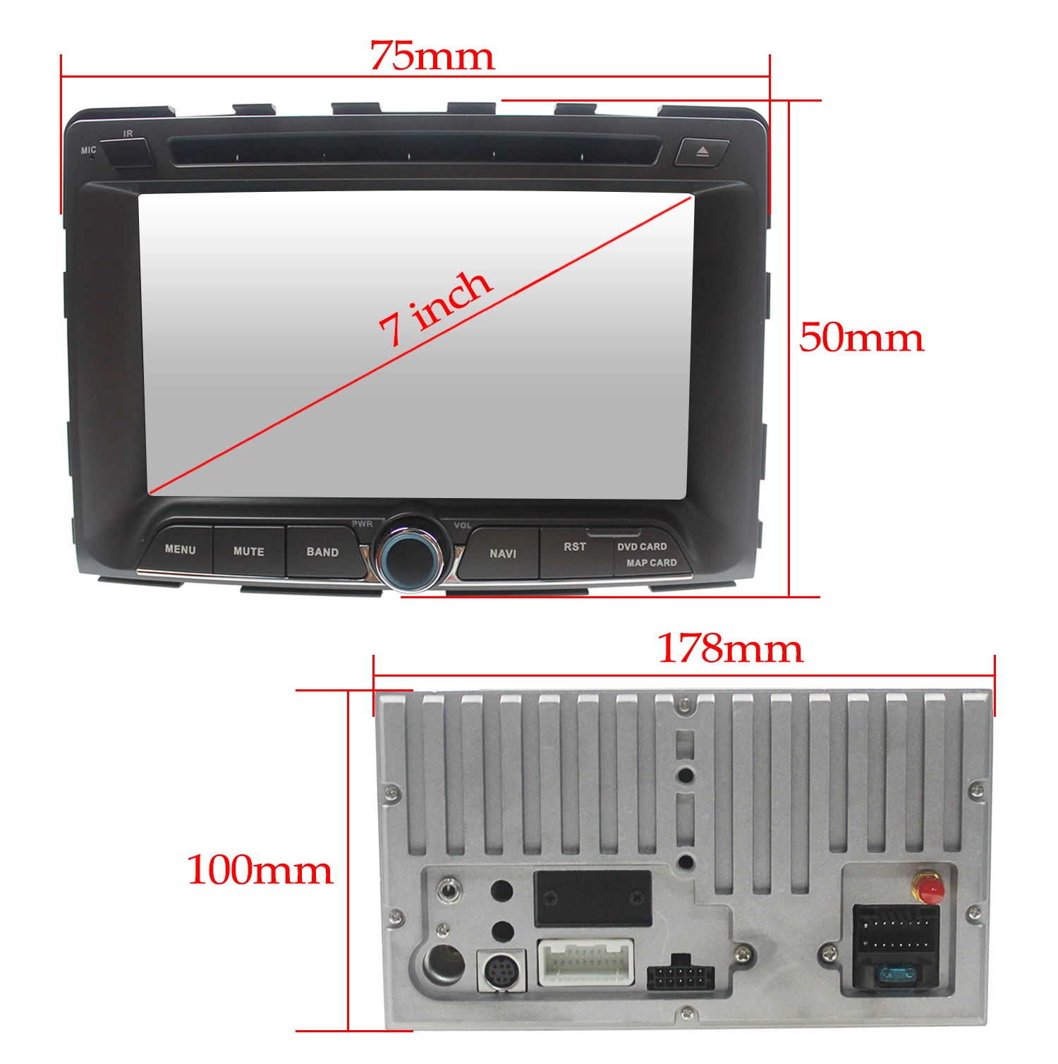 Android 7.1 Car DVD para Ssangyong Rodius (ST-9021C)