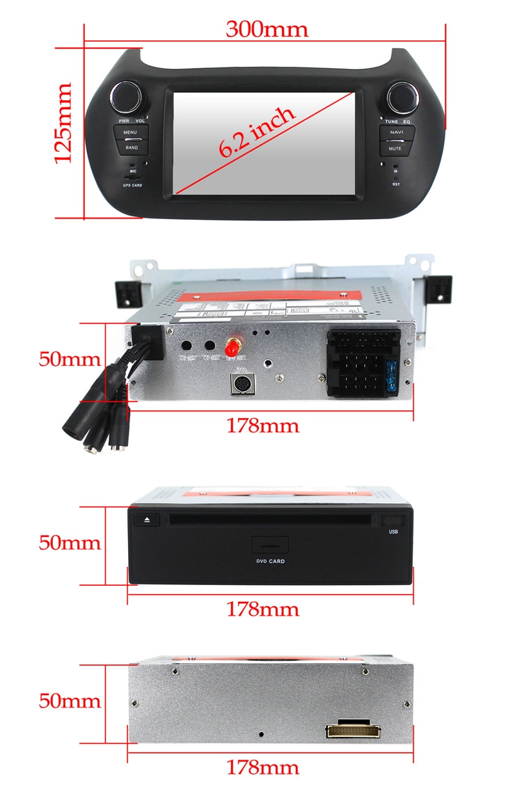 Android 7.1Fiat Fiorino car dvd gps ST-8330C