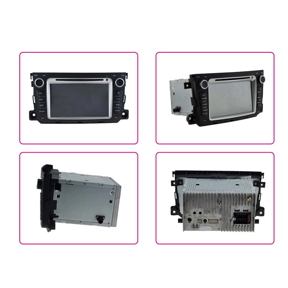 Android 7.1 Quad Core 1024*600 Car DVD player GPS Navigation stere for Mercedes Smart 2010-2014
