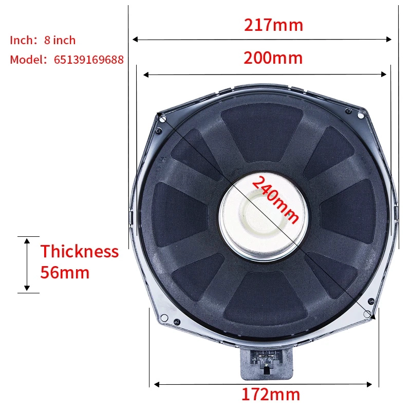 Car 8 pouces Basse en haut-parleur pour BMW F10 F11 F30 G30 F34 G01 X5 X6 X3 X4 X1 X2 Série de haute qualité Horne de haut-parleur subwoofer