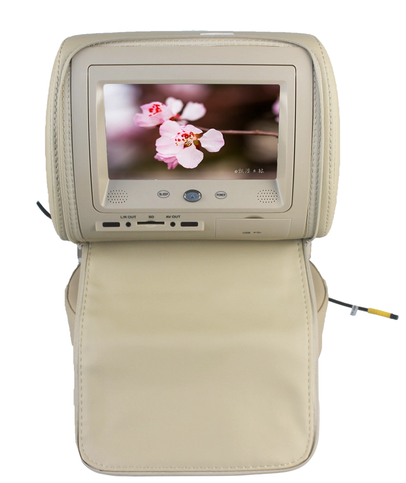 Auto poggiatesta lettore DVD con 7 '' poggiatesta DVD con touch screen / USB / SD / GAME / IR / trasmettitore FM