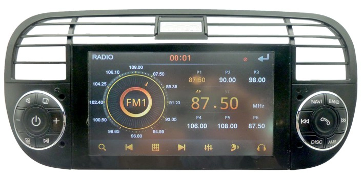 DVD de voiture pour FIAT 500 cardvd-gros ST-6500