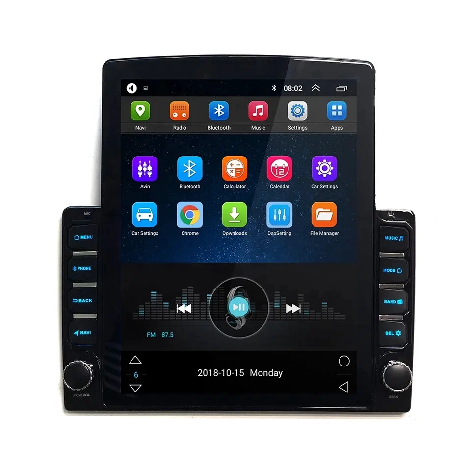 New Tesla 9.7 inch Car Stereo Vertical Touch Screen Android GPS Navigation System Multimedia Universal Auto Radio
