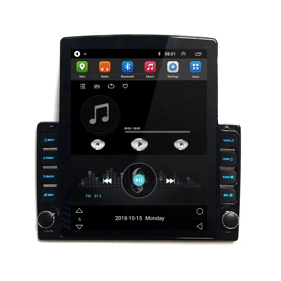 New Tesla 9.7 inch Car Stereo Vertical Touch Screen Android GPS Navigation System Multimedia Universal Auto Radio