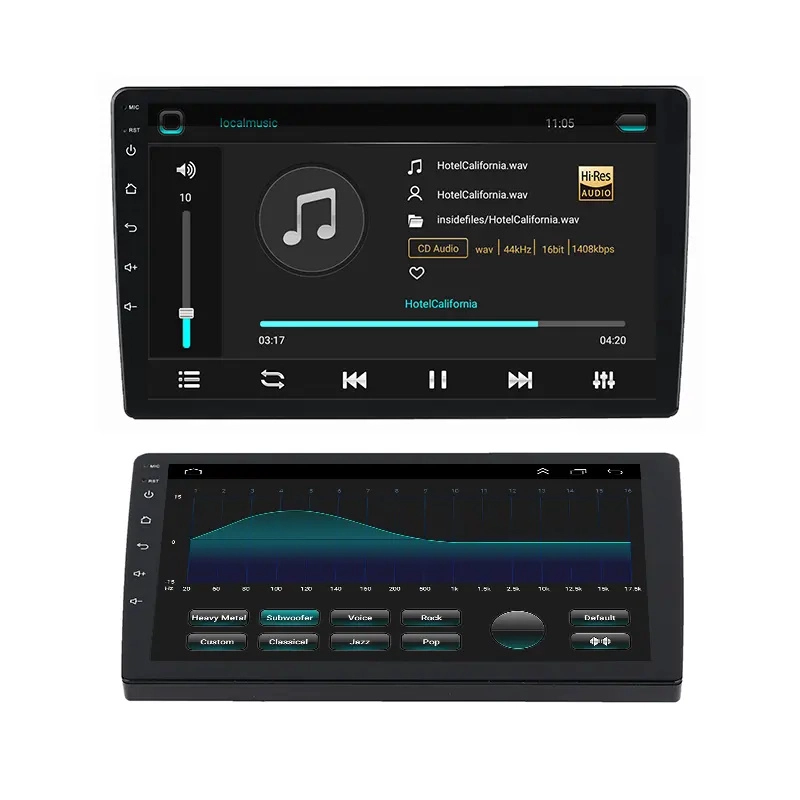 Universal 2 DIN 7 9 10 بوصة شاشة تعمل باللمس Android Radio DVD Player Multimedia GPS CARIGINES CAR
