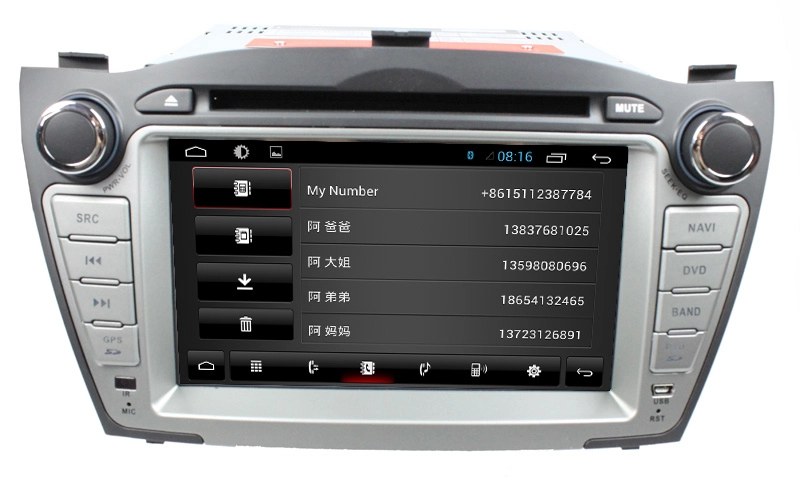 Android 7.1 รถยนต์เครื่องเล่นที่ทันสมัย ix35 (2009-2012) / ทูซอน (2009-2012) ST-8304C
