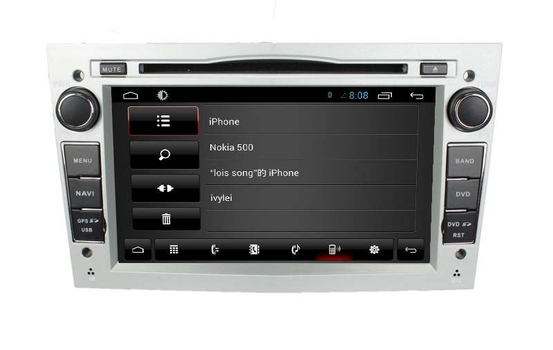Android 4.4 Araba DVD Opel Antara / Zafira / Vedic / AGILA / Xhosa / Vectra ST-6045C