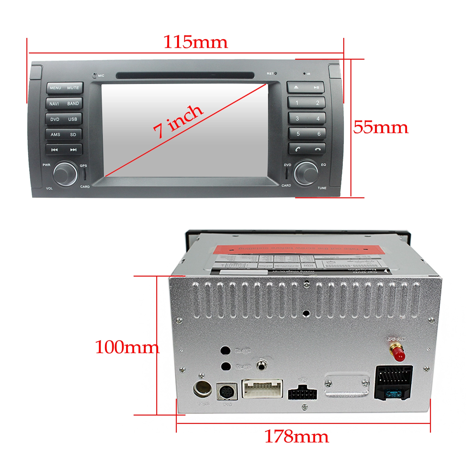 DVD del coche para BMW E39 ST-9174