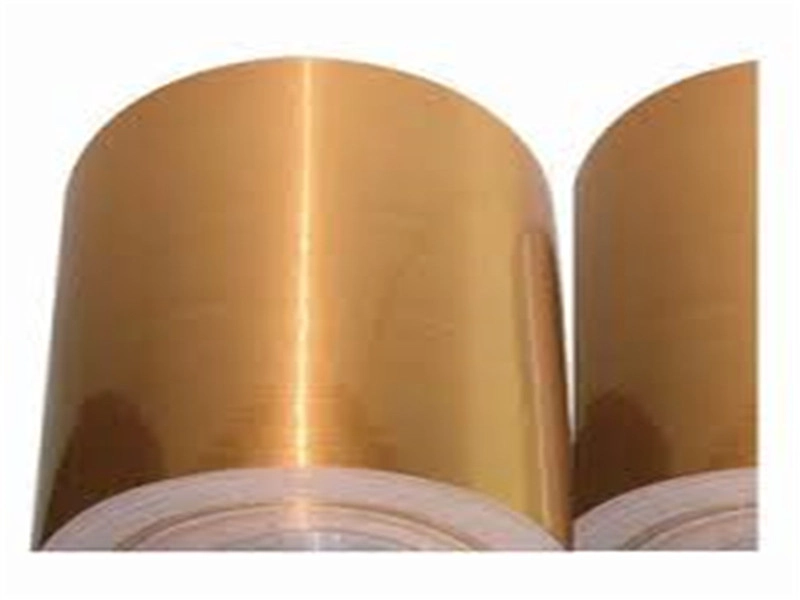 Foglio di alluminio colorato oro per uso domestico 8011