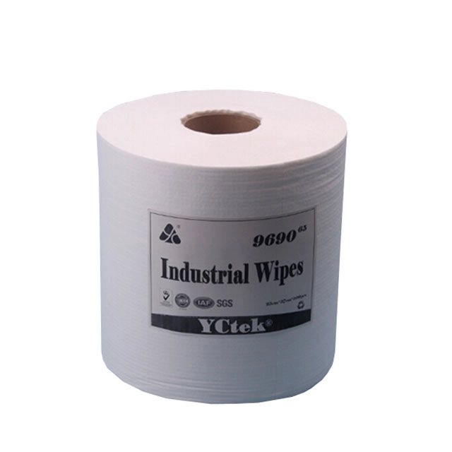 중국 공급 업체 Woodpulp Polyester Cleaning Paper Roll