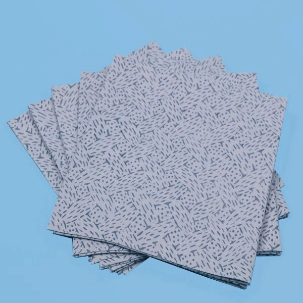 Toalhetes de limpeza industriais, descartável, baixo fiapo Quarterfold Wipes, 8 Packs / caso, 66 folhas / bloco