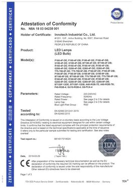 gigantische LED-lampen CE LVD-certificaat