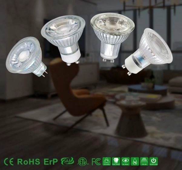 Glass GU10 MR16 LED Spotlights