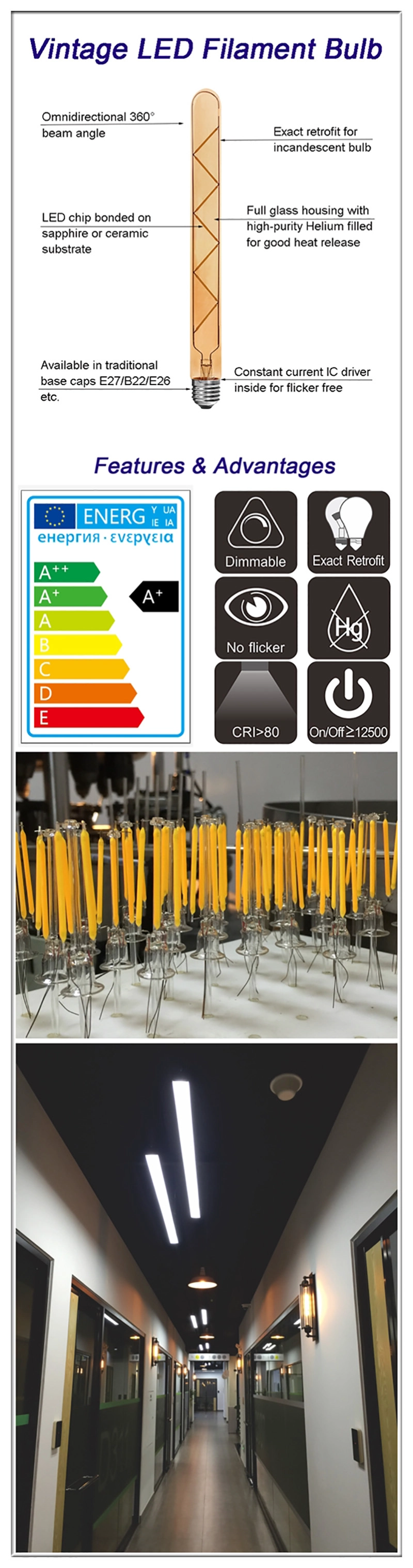 China LED tubular bulbs supplier