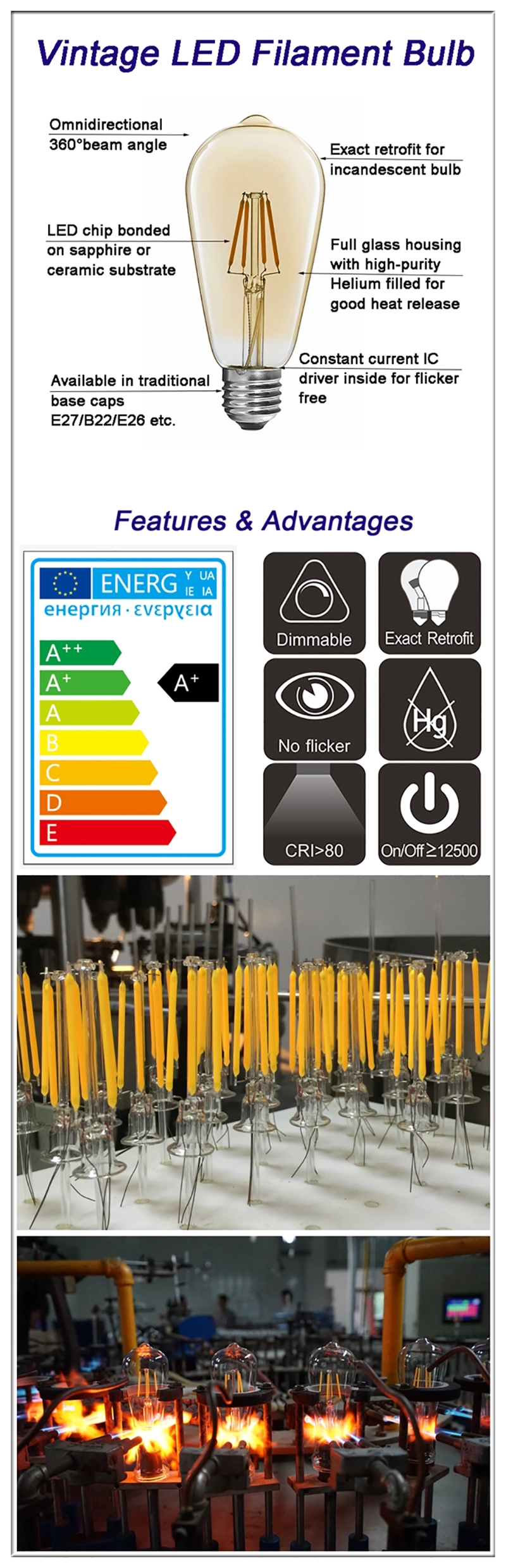 China LED Classic Edison bulb Manufacturer