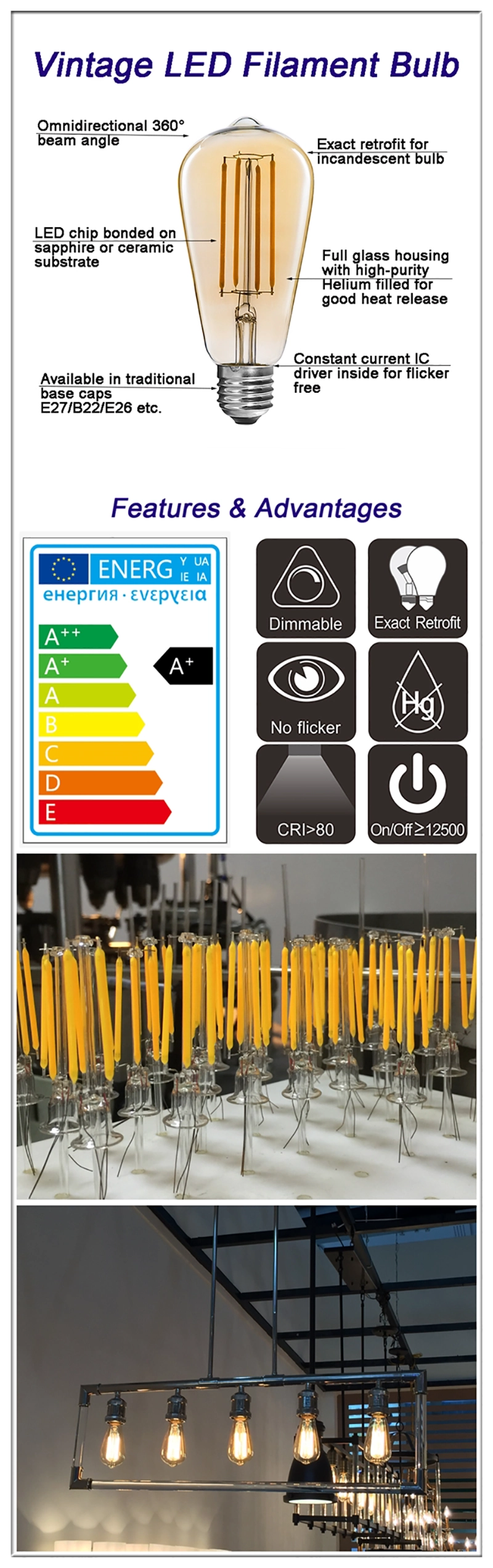 vintage LED bulbs on sale