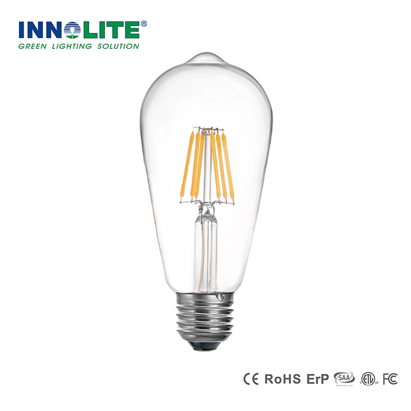 Bulbo incandescente equivalente do filamento do diodo emissor de luz do estilo 75W ST64