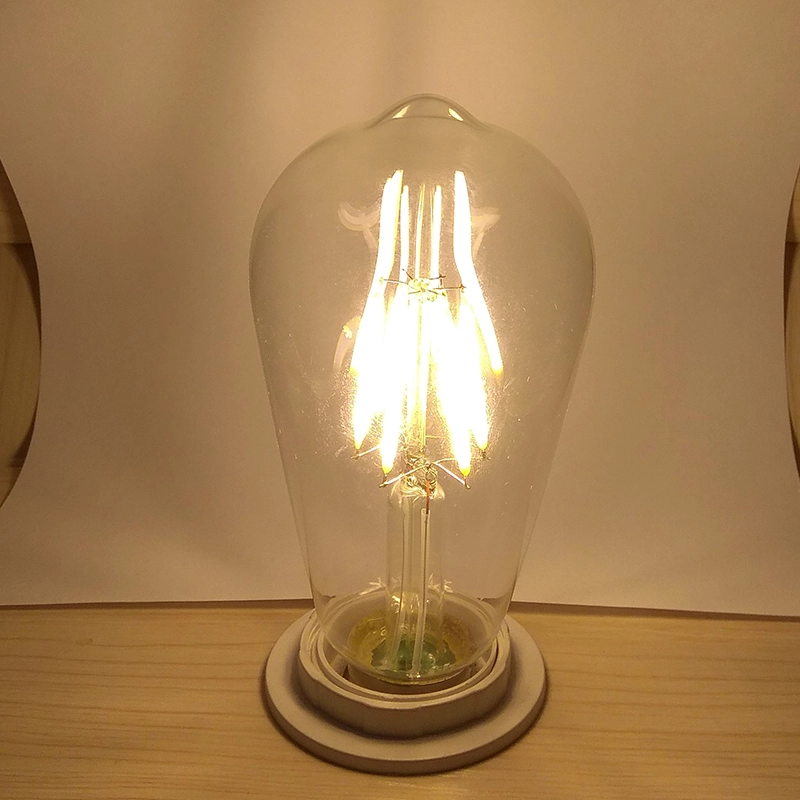 Bulbo incandescente equivalente do filamento do diodo emissor de luz do estilo 75W ST64