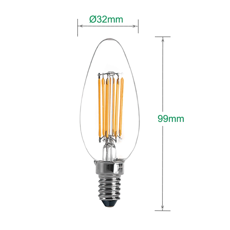 Ampoule à filament LED C32 5.5W Candle
