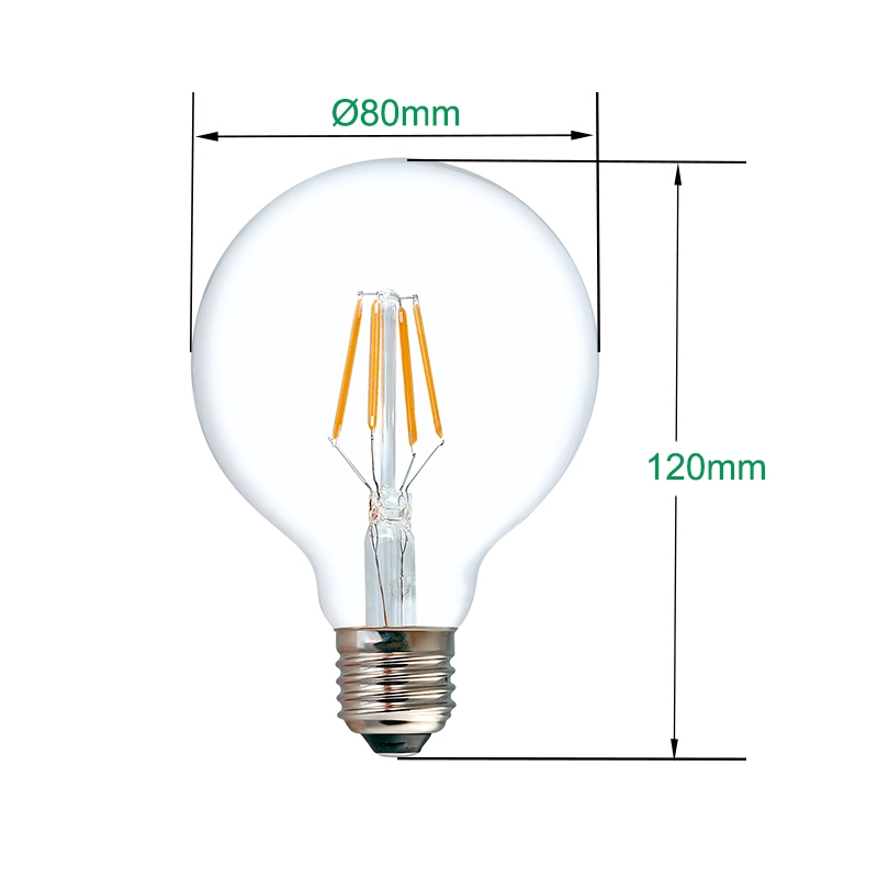 Kısılabilir 4W G80 Vida E27 LED Filament Ampul