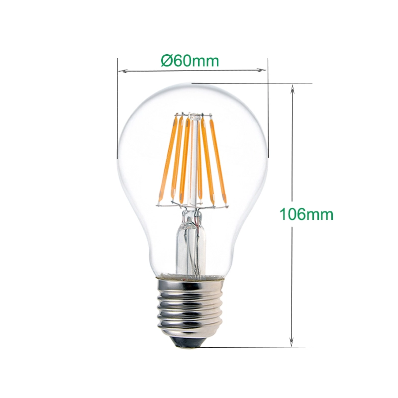Bombilla LED de filamento A19 6W
