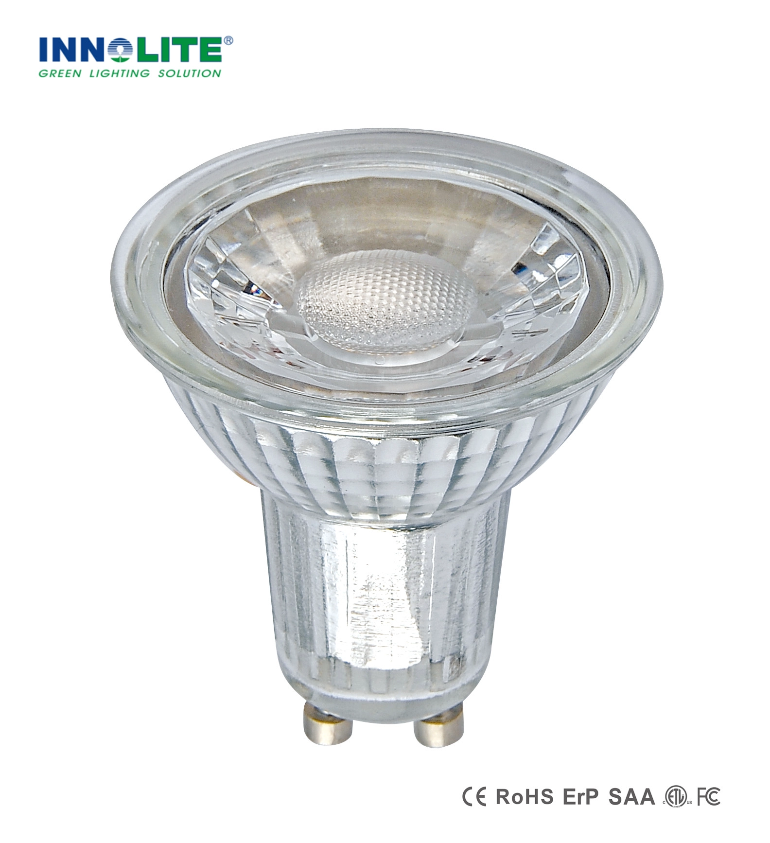 Vidrio lleno GU10 COB LED Proyectores 6W