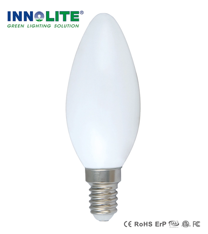 Full Glass LED Candle Light Bulbs C35 4W