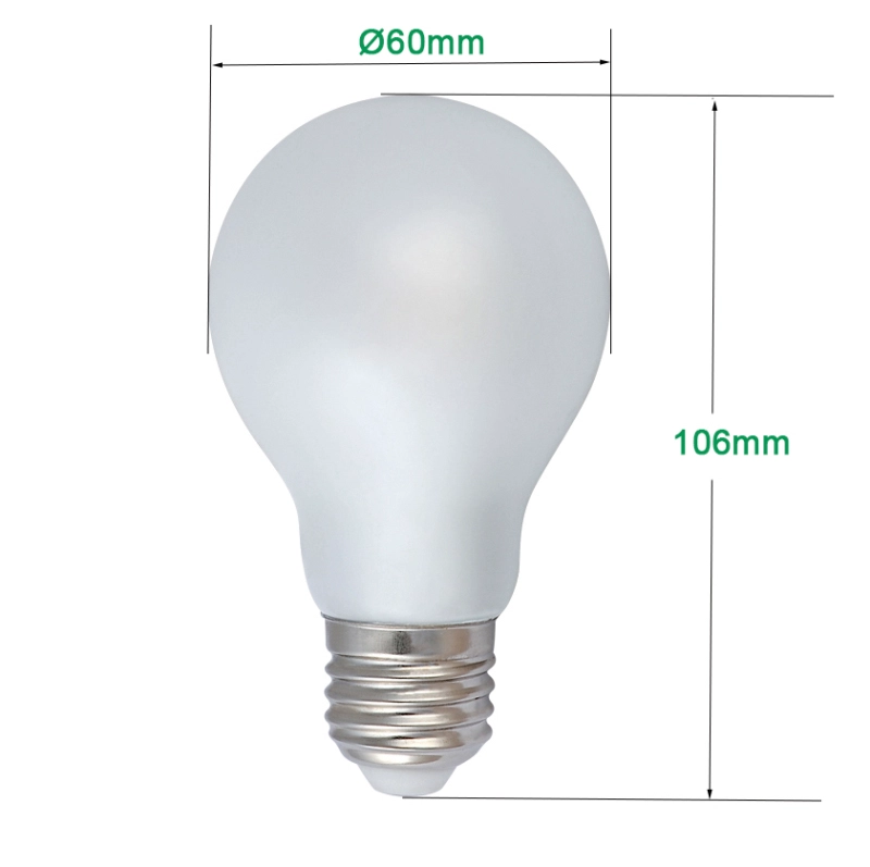 Full Glass LED Glühbirnen A19 A60 8W