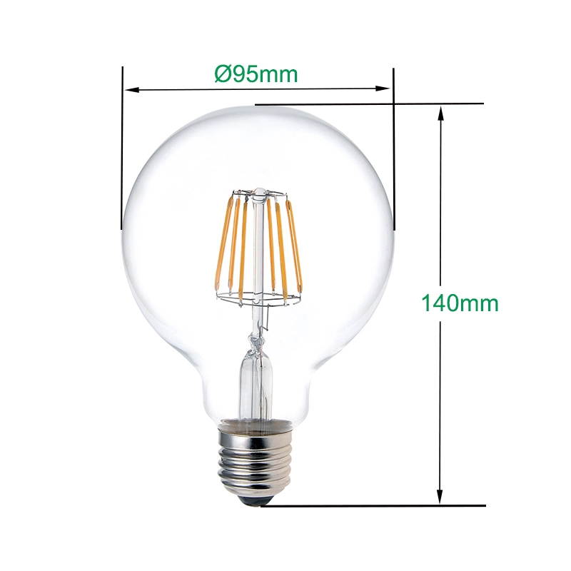Ampoule à filament LED G95 8W à filament