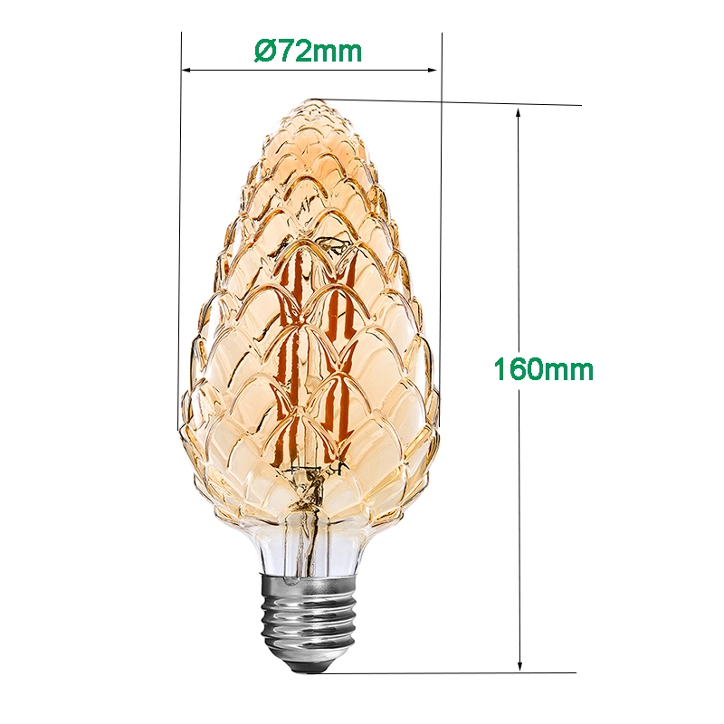 Pine Cone nostalgiska LED-lampor för hemmet