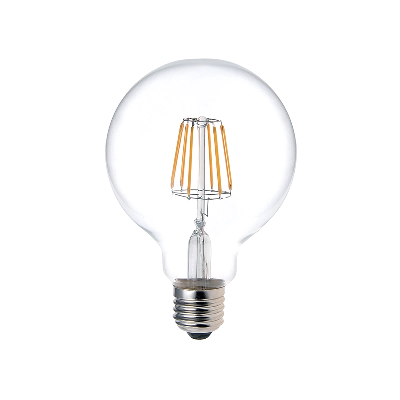 Bombilla LED redonda G125 8W de filamento largo