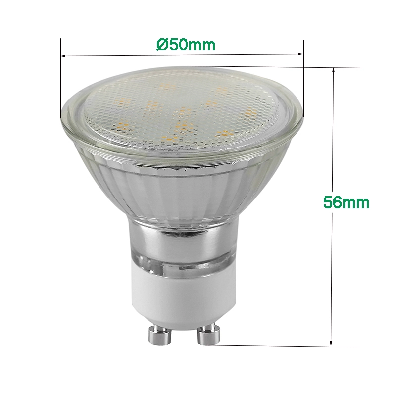 SMD GU10 LED الأضواء الزجاجية 5W