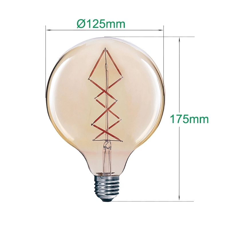 Bulbo de Filamento Esférico Edison Vintage G125