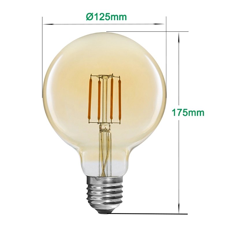 Lampe globe LED vintage 125mm 4W