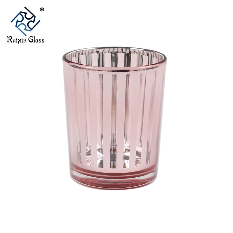 CD017 New Fashion Custom Logo Glass Tea Light Candle Holder Supplier From China