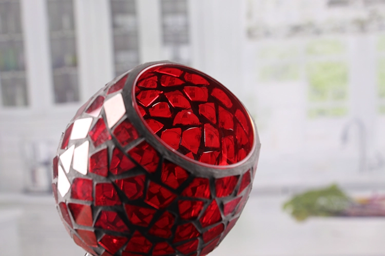 Mosaic candle holder set