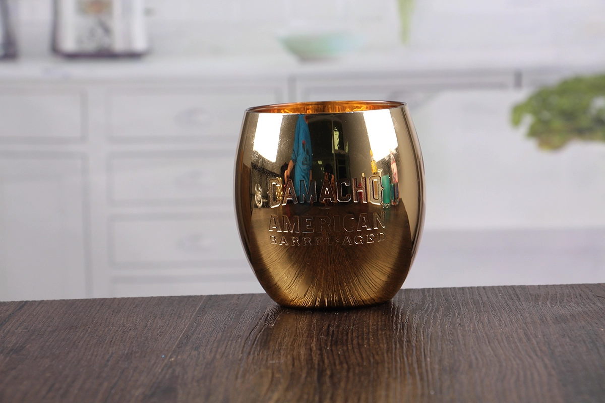 Golden decorative candlestick