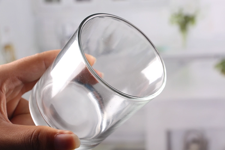 Small glass tealight candle holders