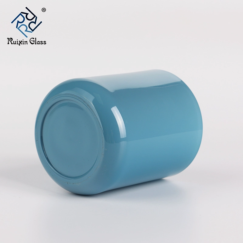 blue candle holders